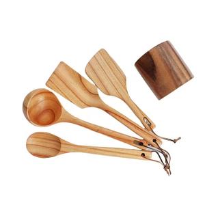 Cucharas de Cocina Desechables de Acacia Ecológicas, Duraderas y Ligeras, Cucharas para Servir Sopa, Tamaño Personalizado - Product Image 3