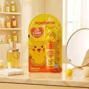 Baume à lèvres hydratant anti-gerçures Pikachu Cartoon, saveur fruitée, tube personnalisé - Product Image 1
