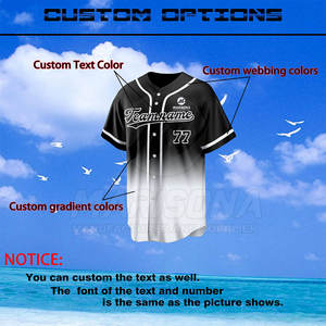 Maillot de baseball de qualité supérieure en gros, personnalisez votre propre design de maillot de baseball à bas prix - Product Image 3
