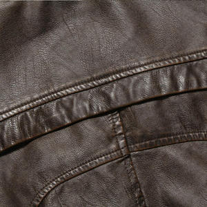 Mode en cuir pour hommes Couleurs personnalisées Veste d'hiver en cuir pour vêtements d'hiver Extérieur Respirant Séchage rapide Vestes en cuir de mode - Product Image 6