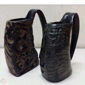 Jarra Grande de Cuerno de Búfalo Estilo Vikingo para Beber Cerveza, Utensilio de Cocina, Artículo de Hostelería - Product Image 4