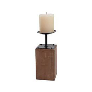 Bougeoirs en bois pour accessoires de maison, 10 pièces - Product Image 5