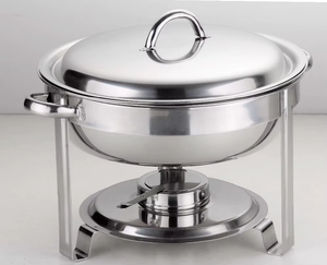 Best Quality Economy <b>Chafing</b> Dishes Set 9L Capacity <b>Fuel</b>-Heated Food Pan Stackable Frame Reasonable Price - Product Image 5