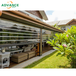 Elegante <span class=keywords><strong>persiana</strong></span> enrollable de policarbonato transparente para PC, <span class=keywords><strong>puerta</strong></span> enrollable transparente para Villa, balcón, <span class=keywords><strong>terraza</strong></span>, protección resistente a la intemperie - Product Image 5