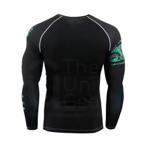 Camiseta Deportiva de Compresión de Manga Larga para Hombre, Diseño 2025, Logotipo Personalizado, Spandex/Poliéster, Secado Rápido, Transpirable, Protección UV - Product Image 6