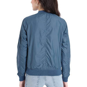 Chaqueta bomber de buena calidad para mujer, chaqueta bomber de tela de poliéster, venta al por mayor, chaqueta bomber a granel, lo mejor para vender con colores personalizados - Product Image 3