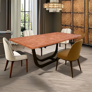 Cubierta de Mesa de Comedor o Conferencia de Cuarzo Rosa Natural de Lujo |   Mesa de Cuarzo Rosa, Piedra Semipreciosa Pulida a Mano - Product Image 5