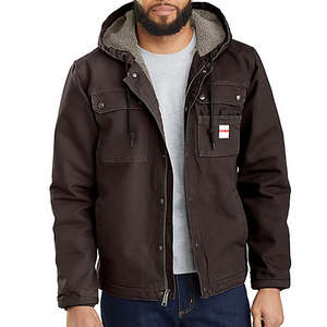 Chaqueta de hombre personalizada estilo vintage, desgastada, con botones ocultos, cortavientos, de secado rápido, transpirable, tipo carpintero, con capucha, para otoño, corte ajustado, estilo urbano, Duck - Product Image 5