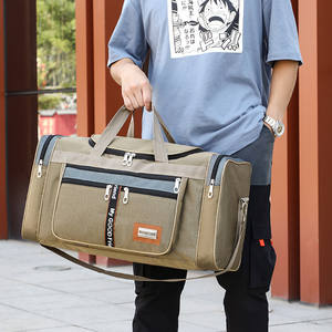 Sac de voyage grande capacité, portable, pour extérieur, avec fermeture éclair pratique, pliable, en polyester Oxford, style sport, sac à main - Product Image 3