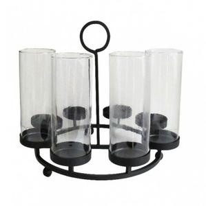 Portavelas de Metal de lujo moderno, para el hogar Decoración elegante, diseño de relámpago estilista para bodas navideñas, especial para todos los días - Product Image 4