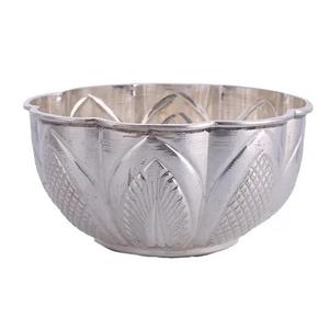 Bol à fruits rond en acier inoxydable de haute qualité, écologique, argenté et doré, pour la décoration de la maison - Product Image 2