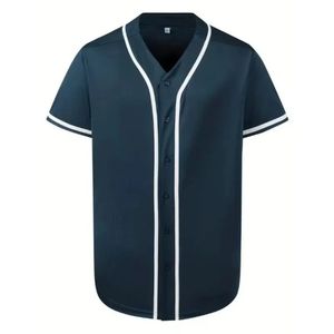 Men's High Quality Classic Solid Color Short Sleeve Loose Outdoor Sports Jersey Soccer Uniform T-Shirt Baseball Softball Wear - Product Image 3