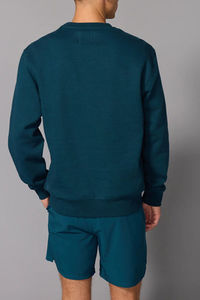 Sudadera de invierno de manga larga personalizada para hombre, jersey de color sólido con cuello redondo de Algodón 100% con logotipo personalizado y bordado OEM - Product Image 2