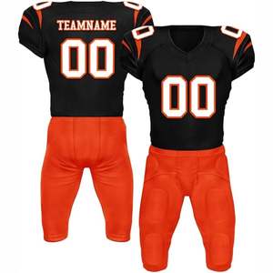 เสื้อฟุตบอลอเมริกันแบบสั่งทำขายส่ง ทรงโอเวอร์ไซส์ สำหรับผู้ใหญ่ ระบายอากาศได้ดี แขนสั้น เหมาะสำหรับการฝึกซ้อม - Product Image 1