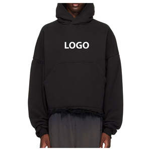 Sweats à capuche pour hommes en gros couleur unie coton mélangé pull à capuche taille personnalisée fabricant OEM 2025 - Product Image 2