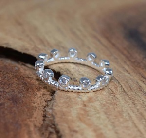 Cubic Zirconia 925 Sterling Silver Elegant Ring Bijoux faits à la main Nouvelle Collection Cadeau pour Noël - Product Image 2