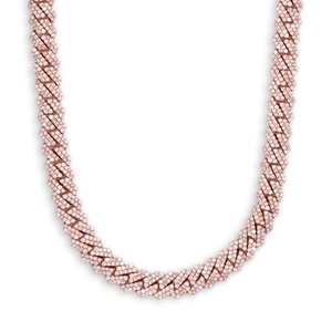 Cadena cubana de lujo en oro de 10K con diamantes brillantes cultivados en laboratorio, collar helado de gama alta, joyería para hombre, estilo Hip Hop y moda - Product Image 2