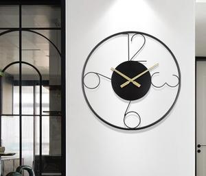 Elegant Industrial Iron Wall <b>Clock</b> For Urban Interior Decor Combining Raw Metal Look With Function - Product Image 4