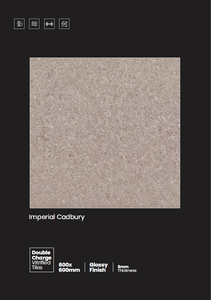 Carrelage en céramique émaillée brillante 60x60 Porcelanto 600x600mm pour sol Carreaux en porcelaine de marbre standard - Product Image 4