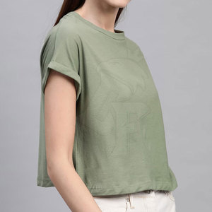 เสื้อครอปสำหรับผู้หญิงเสื้อครอปใส่สบายเสื้อครอปสีออกแบบได้ตามต้องการสำหรับการใช้งานกลางแจ้ง - Product Image 4