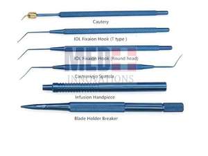 Kit de chirurgie ophtalmique en alliage de titane certifié CE, 21 pièces, ensemble d'instruments chirurgicaux pour la cataracte, pour lentilles intraoculaires, par MI - Product Image 4