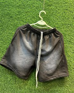 Pantalones cortos informales de verano de algodón pesado con cordón, pantalones cortos lavados con ácido de Terry francés personalizados para hombres, hechos por RAM Industry - Product Image 6