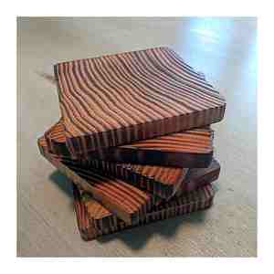 Posavasos de madera hechos a mano para grabar madera de mango de nogal diseño personalizado exportador de India con calidad de exportación - Product Image 3