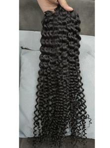 Venta al por mayor de alta calidad 100% natural indio crudo templo virgen extensiones de cabello humano paquete vendedores India - Product Image 6