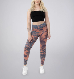 Leggings en tissu brossé super doux, imprimés sur toute la surface, personnalisables par OEM, couleurs variées, impression 3D, leggings élastiques sexy pour femmes - Product Image 2