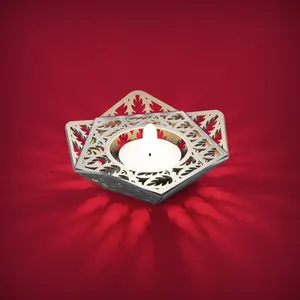 Bulk Ready Indian Crafted <b>Wooden</b> <b>Pillar</b> <b>Candle</b> <b>Holder</b> Elegant Decorative Piece for Festive Home Styling and Celebration Display - Product Image 1