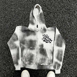 Conjunto de Sudadera con Capucha y Pantalones Deportivos de Algodón con Lavado Ácido, Estilo Urbano para Hombre, de Alta Calidad, 2 Piezas, Unisex, Térmico para Invierno - Product Image 5