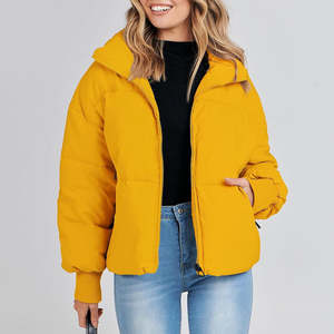 Chaqueta acolchada de invierno de nuevo diseño para mujer, ropa de mujer con cremallera personalizada, chaquetas acolchadas transpirables para mujer - Product Image 5