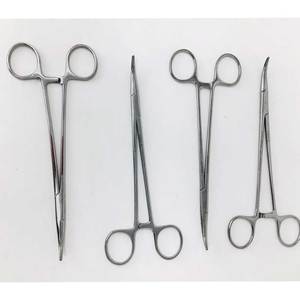 Pinzas Curvas de 7.25 Pulgadas, Lote de 4, Instrumentos Quirúrgicos Veterinarios de Acero Inoxidable, Grado Quirúrgico Manual, Autoclavables, Juego Ortopédico - Product Image 5