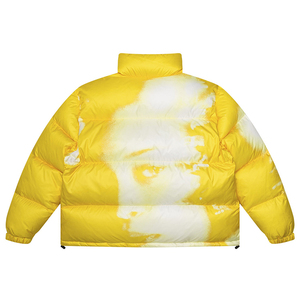 Chaqueta de Plumón Personalizada de Alta Calidad al por Mayor, Chaqueta de Invierno Cálida para Exteriores con Cuello Alto, Chaqueta Acolchada de Poliéster/Algodón Estampada para Hombre - Product Image 2