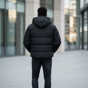 Chaqueta Impermeable para Hombre, Estilo Casual, con Capucha, para Invierno, Antibacteriana, de Alta Calidad, Venta al por Mayor, Diseño Personalizado - Product Image 2