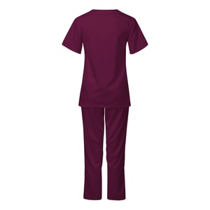 Tenues d'infirmière UMIQ de haute qualité anti-rides en coton/polyester, ensembles d'uniformes d'hôpital personnalisés en tissu sergé avec détection d'aiguilles, unisexe - Product Image 2