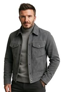 Chaqueta de Motocicleta de Invierno Vintage, Impermeable, Ecológica, de Lona y Piel de Vaca de Lujo, Unisex, de Alta Calidad, Diseño Personalizado, Cálida - Product Image 3