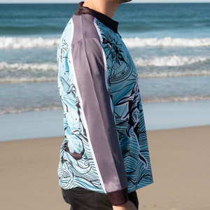 Polos unisexes en satin à manches longues UPF50 + de qualité supérieure pour adultes, chemises décontractées à séchage rapide, respirantes et tricotées, pour la pêche - Product Image 4