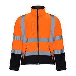Chaqueta de Seguridad Reflectante Impermeable de Talla Grande para Uso en Carreteras y Construcción en Invierno con Protección Antibacteriana y Múltiples Bolsillos - Product Image 4