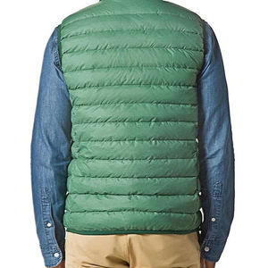 Veste d'hiver à bulles à logo personnalisé pour hommes avec design sans manches brillant veste à col montant à quantité minimale de commande basse - Product Image 5