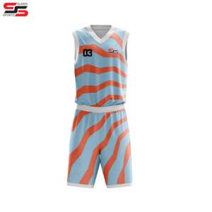 Uniforme de baloncesto hecho a medida Uniforme de baloncesto de bajo precio recién llegado hecho en Pakistán - Product Image 3