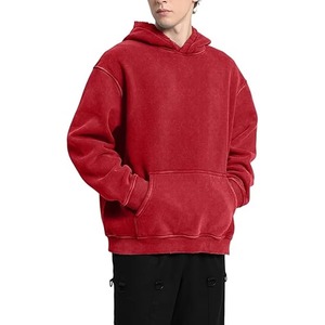 Sweats à capuche décontractés 100% coton doublés avec un motif 3D simple et élégant pour un confort maximal - Product Image 1