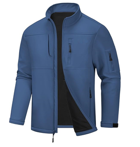 Veste Softshell légère pour homme, doublée de polaire chaude, coupe-vent, imperméable, Softshell - Product Image 4