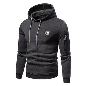 ชุดวอร์มมีฮู้ดสำหรับผู้ชาย พิมพ์โลโก้ได้ตามต้องการ ชุดเซ็ต 2 ชิ้น ระบายอากาศได้ดี เหมาะสำหรับออกกำลังกาย วิ่ง ฟิตเนส และสวมใส่ลำลอง - Product Image 2