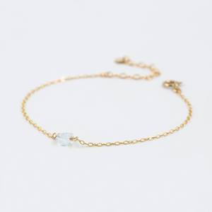 Nouveaux bijoux de mode Bracelet en argent sterling plaqué or aigue-marine pour femmes du fabricant indien Fournisseur en Inde - Product Image 1