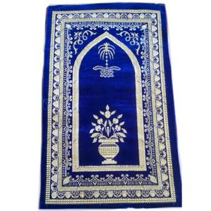 Designs imprimés Tapis de prière islamiques de la plus haute qualité tapis de prière confortables musallah prix de gros tapis de prière portables - Product Image 1