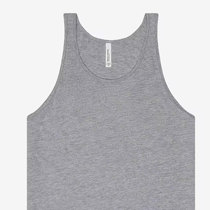 Heather Gray Bella Canvas Custom Apparel Womens CVC Tank Top Next Level Men's Dark Heather Grey Premium Fitted CVC Tank Top - Product Image 1