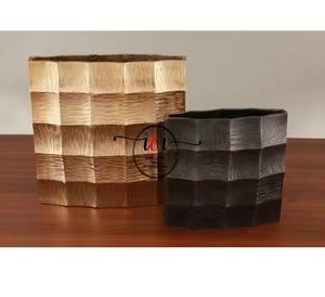 Recién llegado, diseño de textura fundida a mano, Industrial forma orgánica, decorativo, hogar, boda, mesa, florero de aluminio - Product Image 4