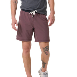 Pantalones cortos deportivos para hombre, diseño de tu logotipo, tela ligera, 100% algodón, novedad, venta al por mayor - Product Image 4