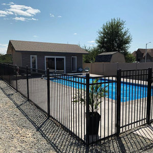 Clôture de piscine <span class=keywords><strong>en</strong></span> aluminium traité thermiquement, moderne, personnalisable, écologique, résistante aux intempéries, <span class=keywords><strong>pour</strong></span> jardins, 6 pieds - Product Image 3